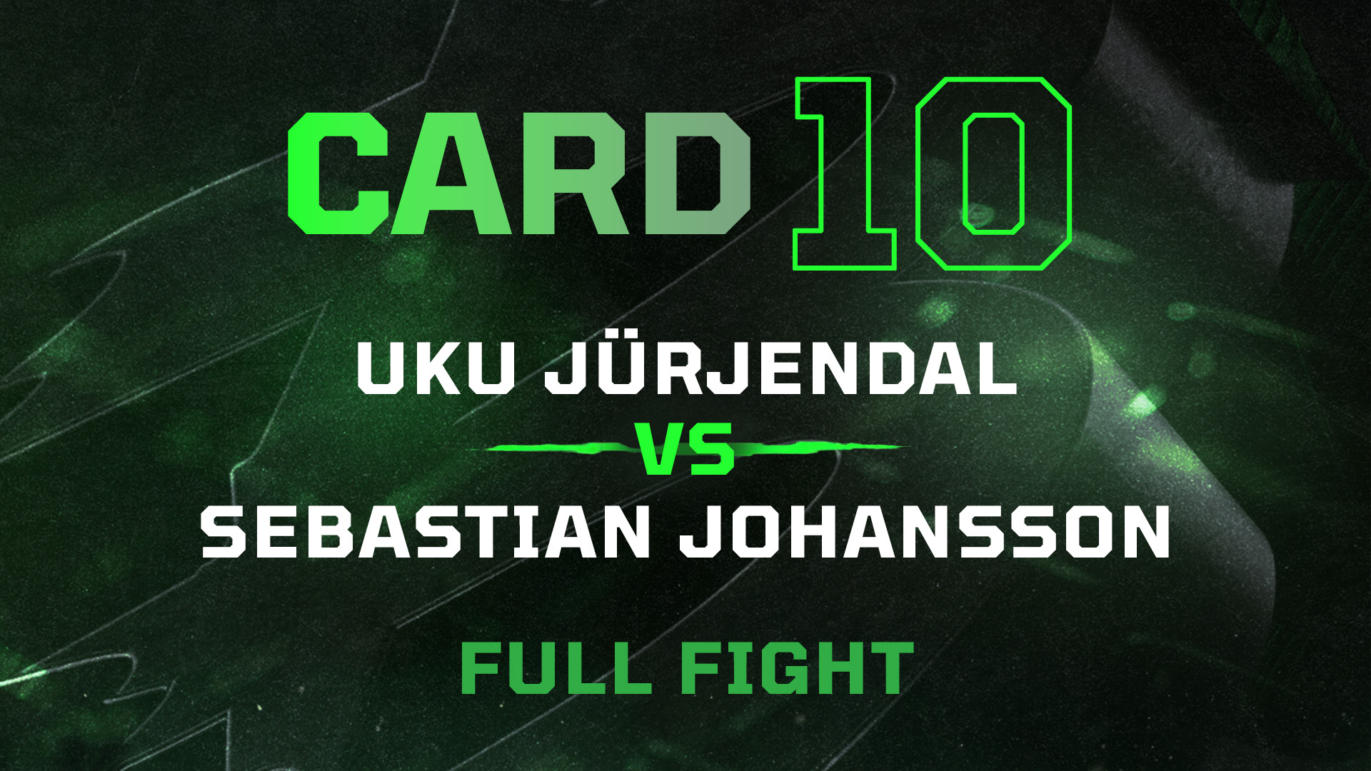 Uku Jürjendal vs Sebastian Johansson - Full Fight
