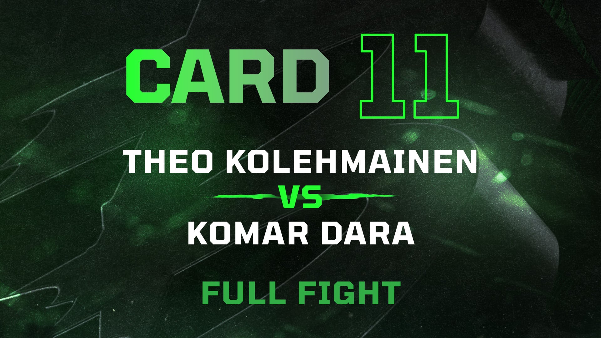Theo Kolehmainen vs Komar Dara - Full Fight