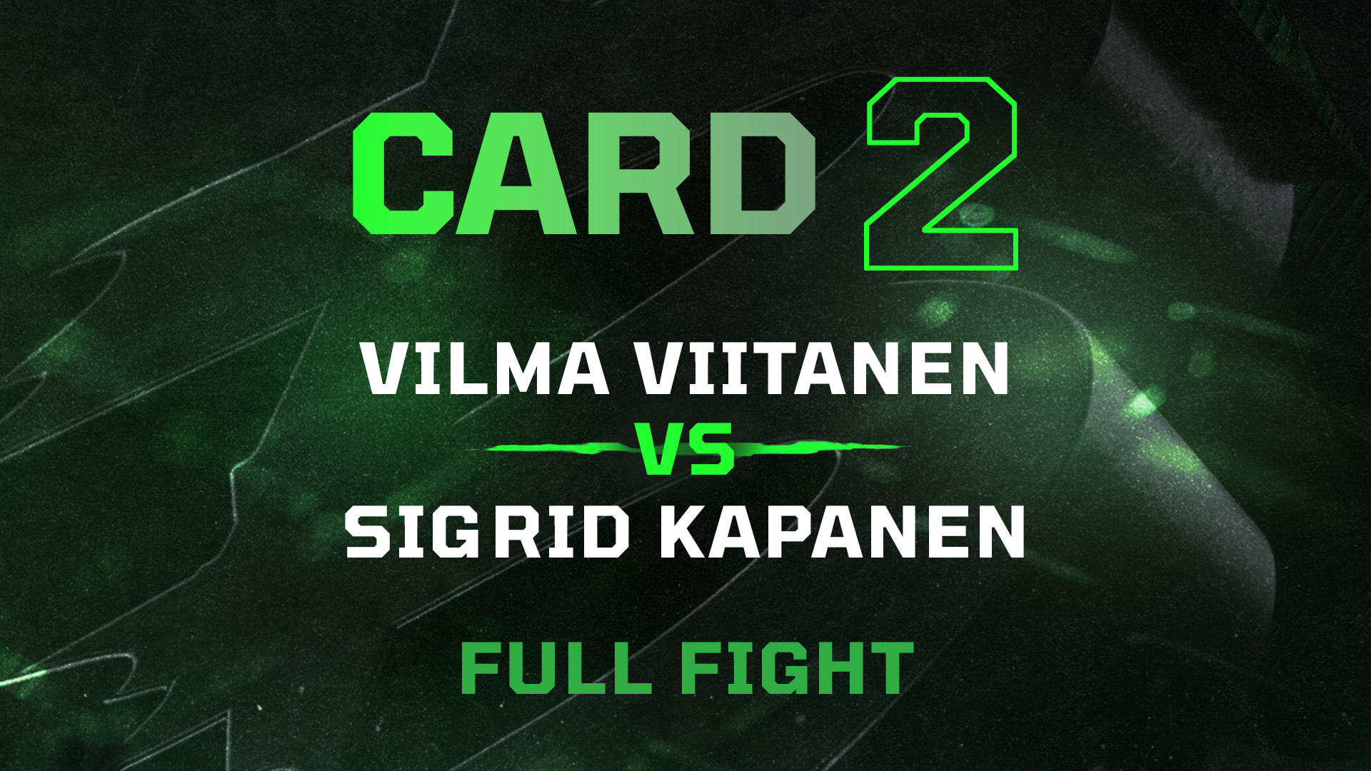 Vilma Viitanen vs Sigrid Kapanen - Full Fight