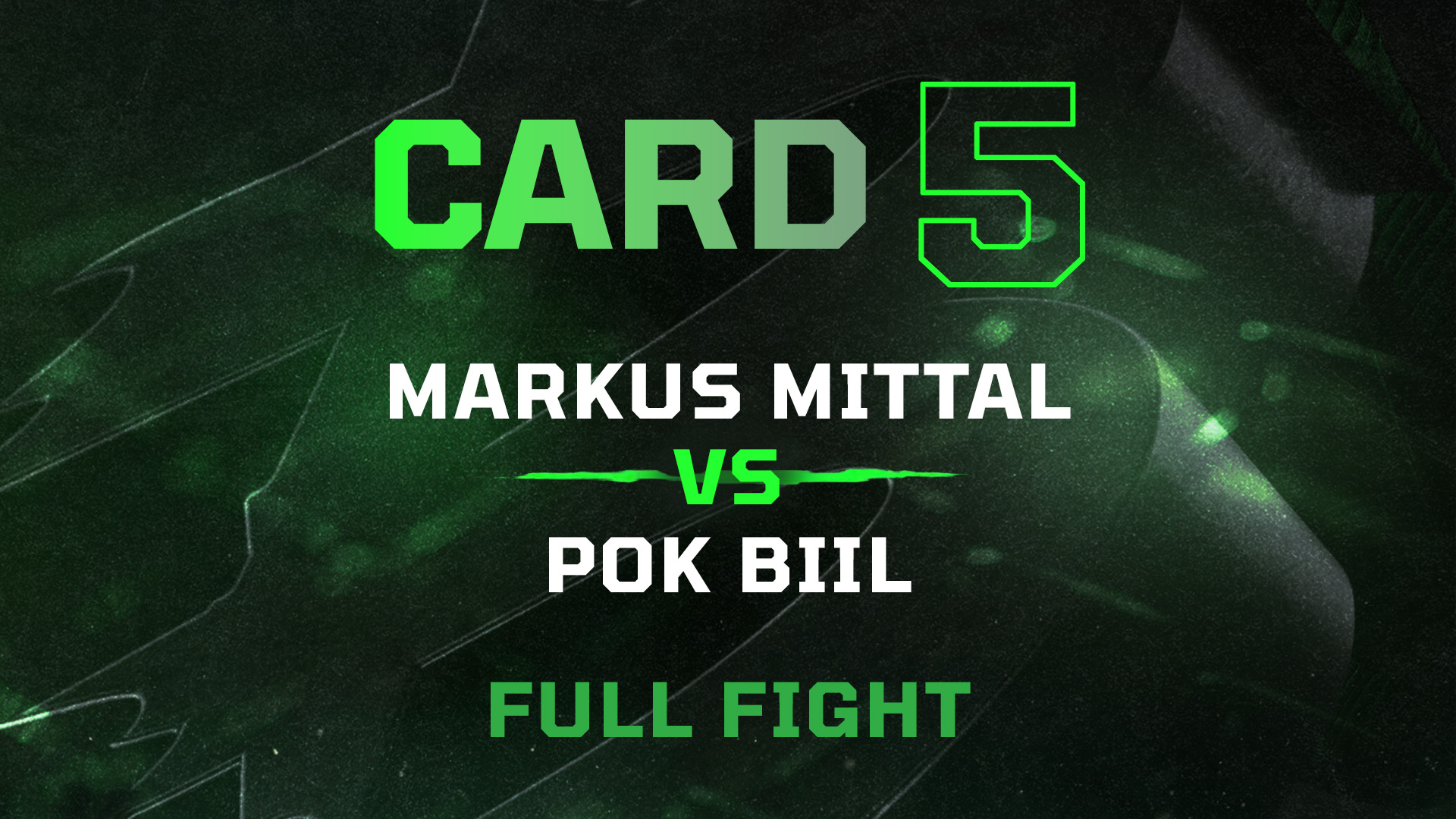 Markus Mittal vs Pok Biil - Full Fight